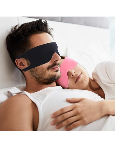 Máscara de Sueño FRESHME Zero Pressure Negra - Suave y Ligera