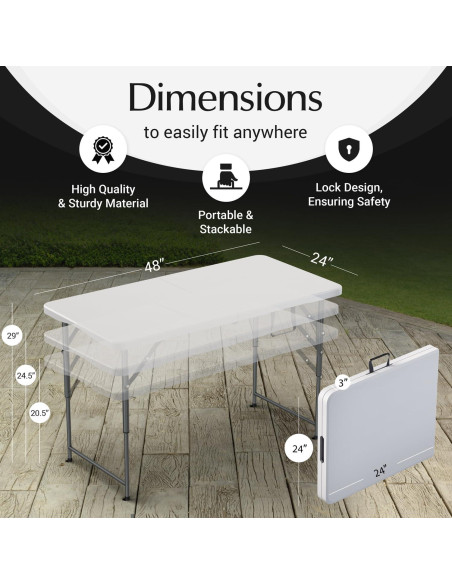 Mesa Plegable 1.22m Ajustable Blanco Nuestro Espacio Moderno Mesa Plegable 1.22m Ajustable Blanco Nuestro Espacio Moderno