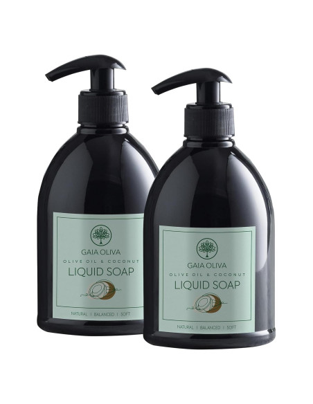 Jabón Líquido de Aceite de Oliva Gaia Oliva 500ml Coco - Pack 2 Jabón Líquido de Aceite de Oliva Gaia Oliva 500ml Coco - Pack 2