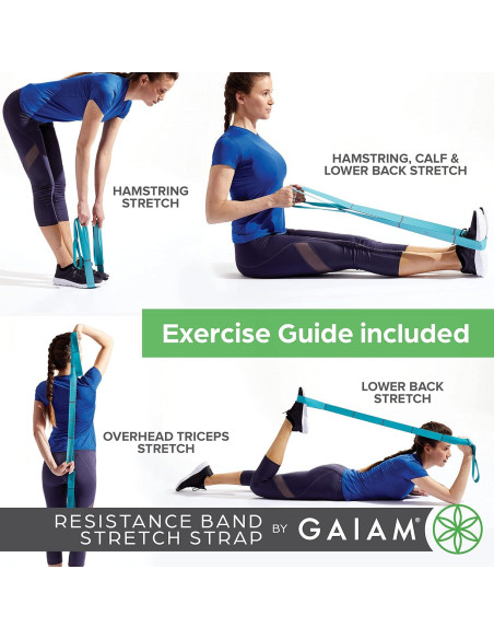 Banda de Resistencia Gaiam Restore para Estiramiento 100.96 cm Banda de Resistencia Gaiam Restore para Estiramiento 100.96 cm