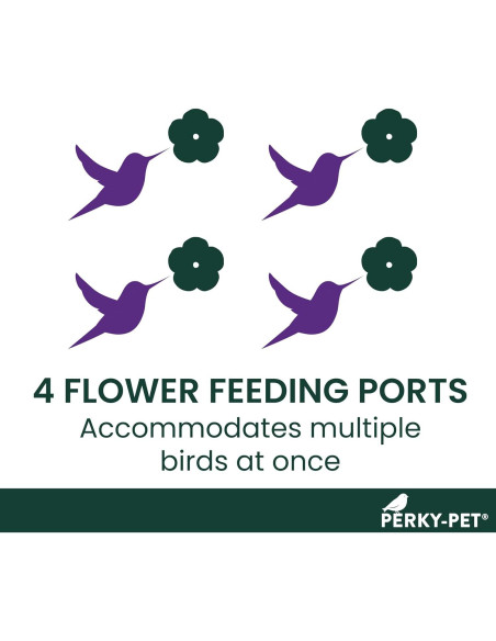 Alimentador de Colibríes de Vidrio Perky-Pet 203CPBN 227ml Alimentador de Colibríes de Vidrio Perky-Pet 203CPBN 227ml