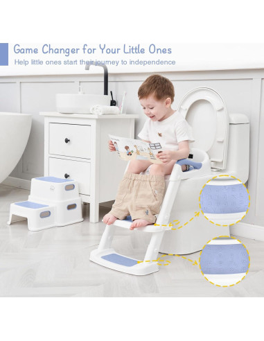 Asiento de Entrenamiento para Baño Forbena FBTS23-003 Blanco-Azul