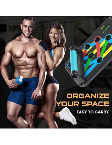 Tabla de Flexiones GearBoost 9 en 1 con Cuerda de Salto