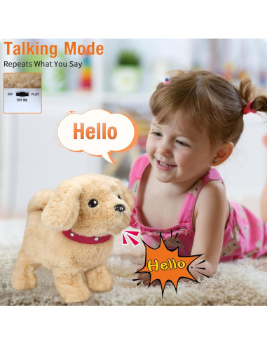 Peluche Hablante Koonie Golden Retriever Interactivo 24.9cm