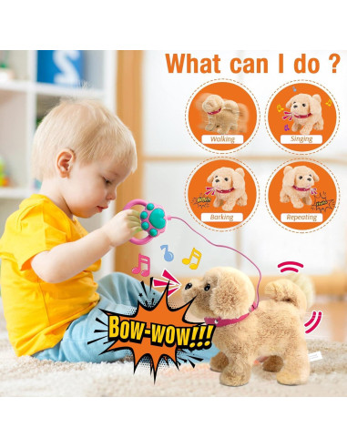 Peluche Hablante Koonie Golden Retriever Interactivo 24.9cm