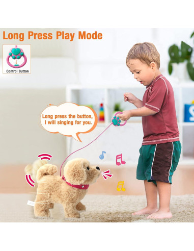 Peluche Hablante Koonie Golden Retriever Interactivo 24.9cm