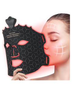 Máscara de Luz Roja SUERBEATY 7 Colores Cuidado Facial Recargable
