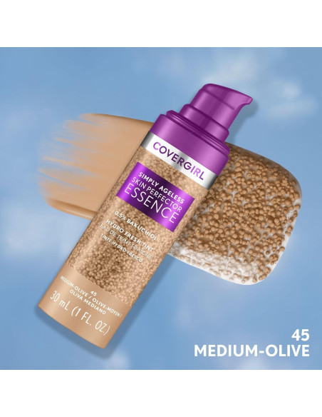 Base de Maquillaje Híbrida Covergirl Simply Ageless 45 Medio-Oliva 28.35g Base de Maquillaje Híbrida Covergirl Simply Ageless 45 Medio-Oliva 28.35g