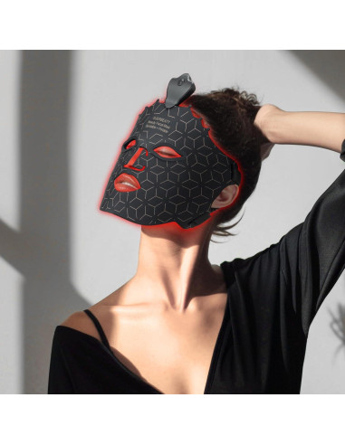 Máscara de Luz Roja SUERBEATY 7 Colores Cuidado Facial Recargable
