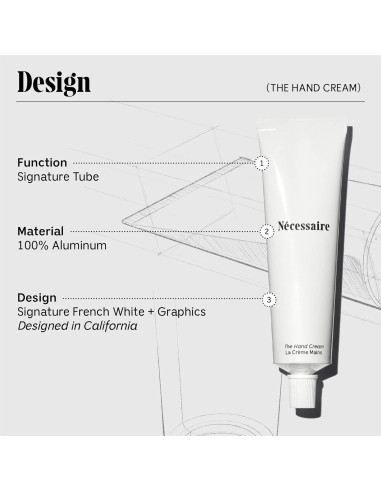Crema de Manos Nécessaire 65.2 ml - Hidratante Sin Fragancia