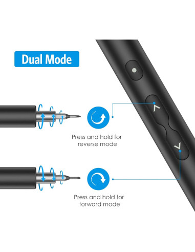 Destornillador Eléctrico AMIR 28 en 1 Recargable con LED