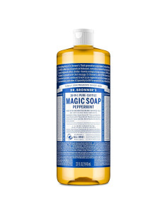 Jabón Líquido Puro-Castile Dr. Bronner Menta 946ml Vegano