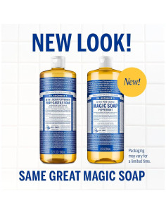 Jabón Líquido Puro-Castile Dr. Bronner Menta 946ml Vegano 2