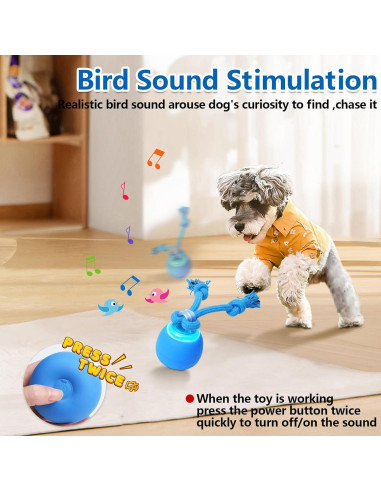 Pelota Interactiva para Perros Saolife, Recargable USB, 7.37 cm