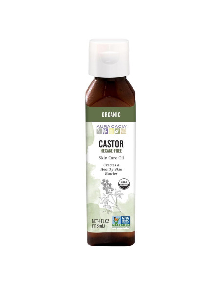 Aceite Orgánico de Ricino Aura Cacia 118 ml - Hidratación Piel y Cabello Aceite Orgánico de Ricino Aura Cacia 118 ml - Hidratación Piel y Cabello