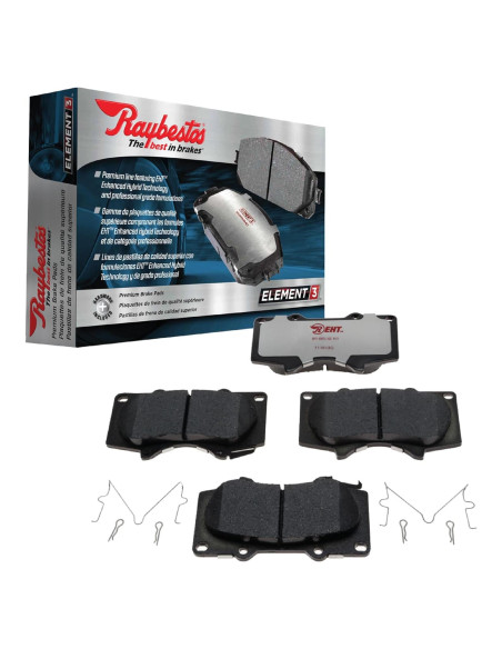 Pastillas de freno delantera Raybestos Element3 EHT1210H Toyota Pastillas de freno delantera Raybestos Element3 EHT1210H Toyota