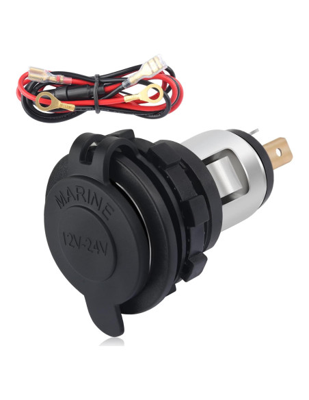 Toma de Encendedor 12V Carleef para Automóvil y Barco Toma de Encendedor 12V Carleef para Automóvil y Barco