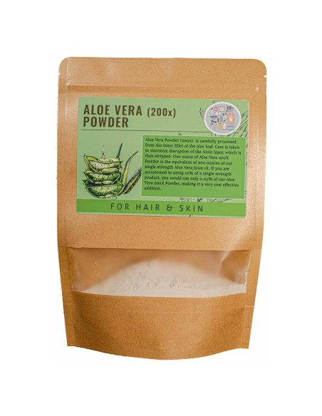 Polvo de Gel de Aloe Vera 200x Grado Cosmético 113.4g Polvo de Gel de Aloe Vera 200x Grado Cosmético 113.4g