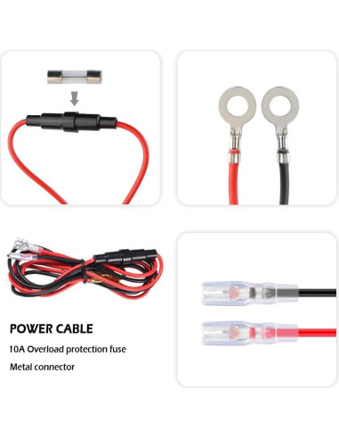 Toma de Mechero 12V IHOTDER con Cable y Cubierta Impermeable