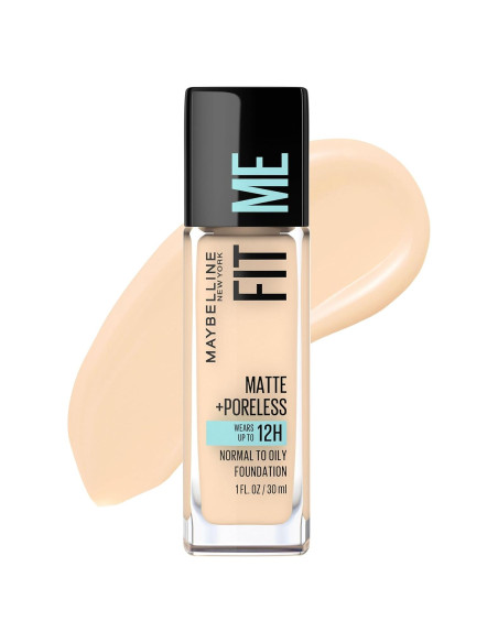 Base Líquida Maybelline Fit Me Mate 29.57 ml Beige Claro Base Líquida Maybelline Fit Me Mate 29.57 ml Beige Claro