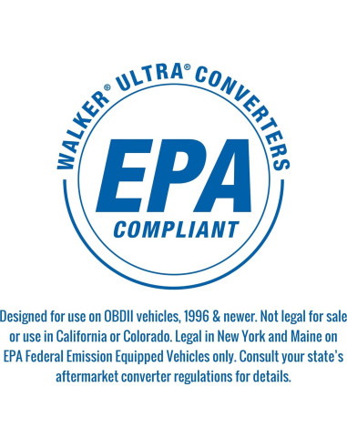 Conversor Catalítico Walker Ultra EPA 16498 para Toyota Camry