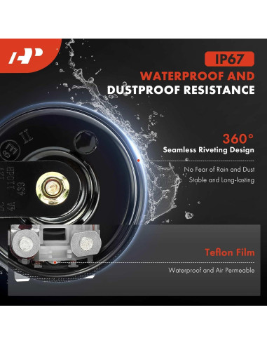 Bocina eléctrica universal A-Premium 12V 110 dB 76 mm