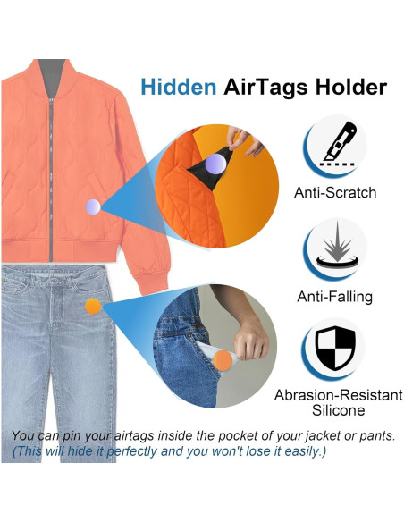 Soporte Oculto para AirTag Hoide - 8 Paquetes, Liviano y Resistente Soporte Oculto para AirTag Hoide - 8 Paquetes, Liviano y Resistente