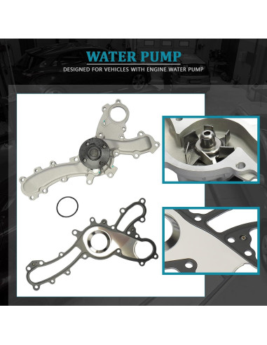 Bomba de Agua IRONTEK AW6047 para Lexus y Toyota 2007-2014