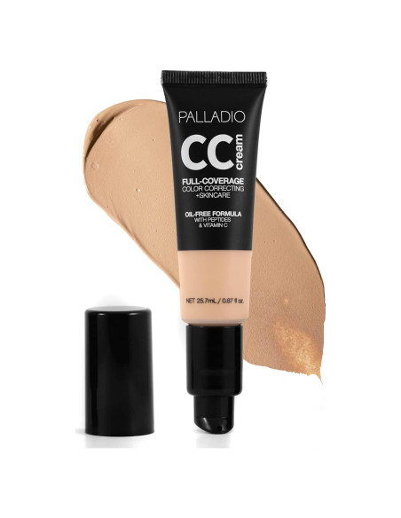Crema CC Palladio 25.7 ml Claro 20W, Cobertura Total y Vegana Crema CC Palladio 25.7 ml Claro 20W, Cobertura Total y Vegana