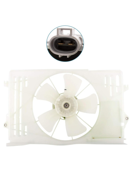 Ventilador de Radiador MYSMOT para Pontiac Vibe y Toyota Corolla Ventilador de Radiador MYSMOT para Pontiac Vibe y Toyota Corolla