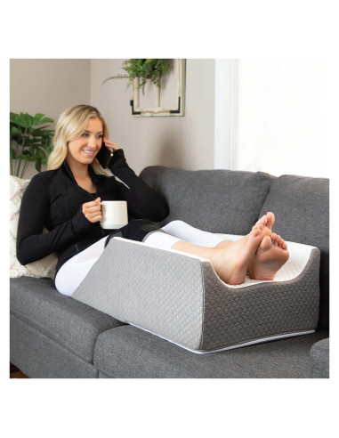 Almohada Elevadora de Pierna Doble Klbs - Post Cirugía, Funda Jacquard