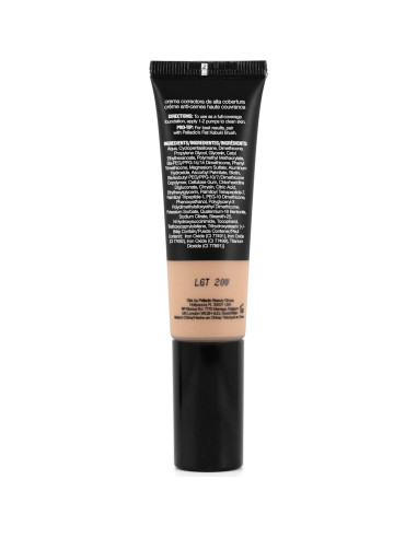 Crema CC Palladio 25.7 ml Claro 20W, Cobertura Total y Vegana