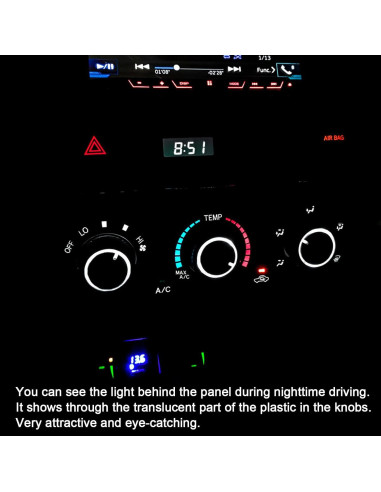 Perillas de Control HVAC JDMCAR para Toyota Tacoma 2005-2015