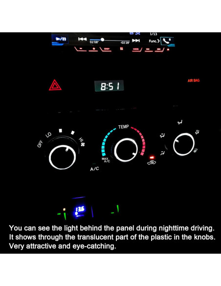 Perillas de Control HVAC JDMCAR para Toyota Tacoma 2005-2015 Perillas de Control HVAC JDMCAR para Toyota Tacoma 2005-2015