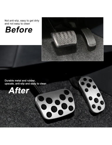 Cubiertas de Pedales Antideslizantes CKE para Toyota Corolla 2019-2025