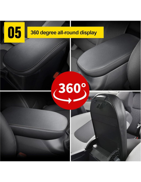 Cubierta de Reposabrazos Central AOMSAZTO para Toyota RAV4 2013-2018 Negra Cubierta de Reposabrazos Central AOMSAZTO para Toyota RAV4 2013-2018 Negra