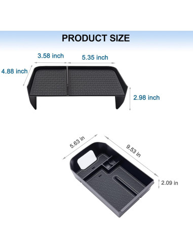 Organizador de Consola Central JDMCAR para Toyota RAV4 2019-2025