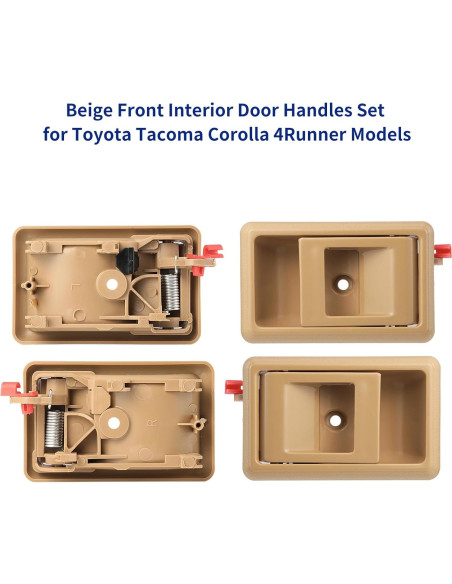 Manija de puerta interior Lcyolada Beige Toyota Tacoma Corolla Manija de puerta interior Lcyolada Beige Toyota Tacoma Corolla