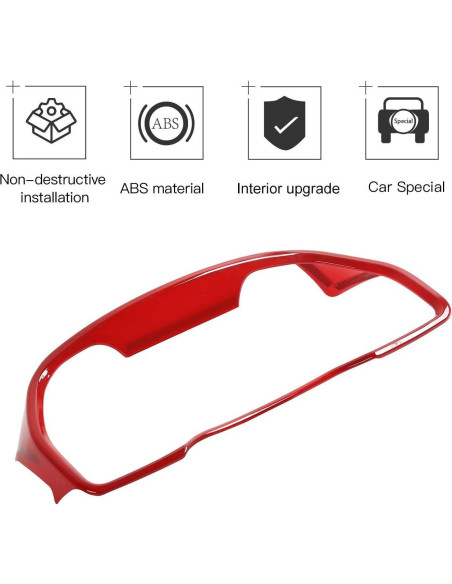 Cubierta Panel Instrumentos JeCar para Toyota 4Runner 2010-2020 Rojo Cubierta Panel Instrumentos JeCar para Toyota 4Runner 2010-2020 Rojo