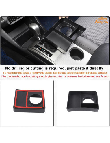 Caja de almacenamiento para portavasos Aunginsy Toyota Tacoma 2006-2015