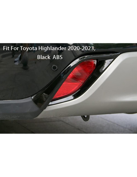 Marco de luz de niebla trasera Toyota Highlander 2020-2025 ABS Marco de luz de niebla trasera Toyota Highlander 2020-2025 ABS
