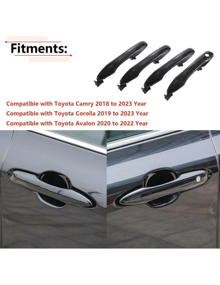 Manija de Puerta Exterior RLB-HILON para Toyota Camry, Corolla y Avalon Manija de Puerta Exterior RLB-HILON para Toyota Camry, Corolla y Avalon