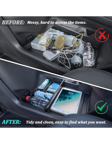 Organizador Inferior de Consola TOPINSTALL para Toyota Sienna 2021-2025 Organizador Inferior de Consola TOPINSTALL para Toyota Sienna 2021-2025