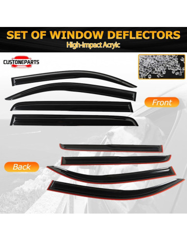 Viseras de Ventana Toyota Camry 2018-2022 CUSTONEPARTS 4PCS
