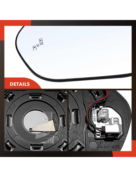Espejo Calentado Lado Izquierdo A-Premium para Toyota Espejo Calentado Lado Izquierdo A-Premium para Toyota