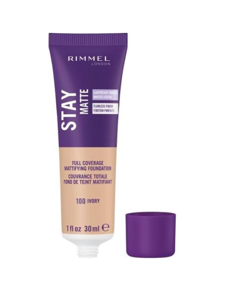 Base Mate Rimmel London Stay Matte 28.35ml Marfil Claro Base Mate Rimmel London Stay Matte 28.35ml Marfil Claro