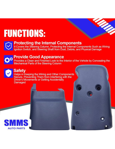 Cubierta de Columna de Dirección SMMS Toyota Hilux 1989-1997 Azul