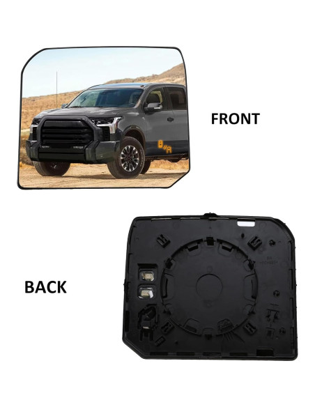 Cristal Espejo Lateral Derecho Toyota Tundra 2022-2023 Cristal Espejo Lateral Derecho Toyota Tundra 2022-2023