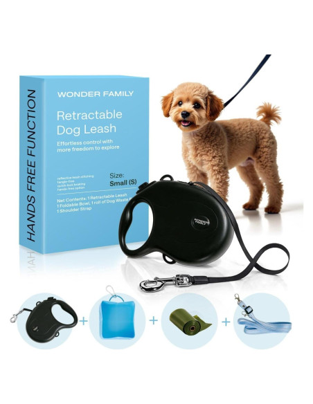 Correa Retráctil para Perros Pequeños WONDER FAMILY 3m 15kg Correa Retráctil para Perros Pequeños WONDER FAMILY 3m 15kg