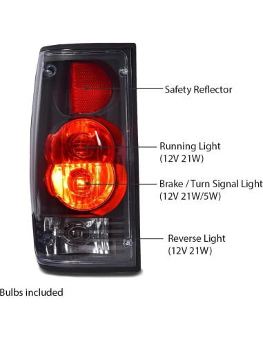 Luces de freno traseras CROSSDESIGN Toyota Hilux 1989-1995